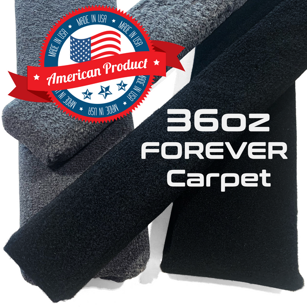 Wood - Black or Charcoal Marine Grade Boat Trailer Bunk Boards - 2"x4" (Pair) FOREVER Carpet