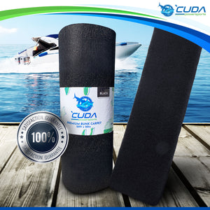 Boat Trailer Bunk Carpet (PREMIUM) - Black - 20 Feet x 20 Inches - 100% Satisfaction Guaranteed
