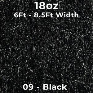 Boat Carpet Color SAMPLES — 18oz09 Black