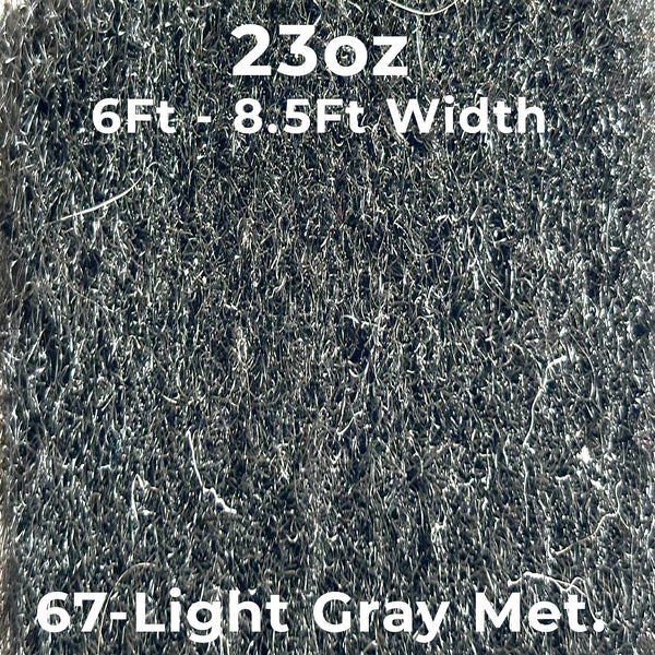 23oz Boat Carpet - 67 Light Gray Metallic - 6Ft & 8.5Ft Width