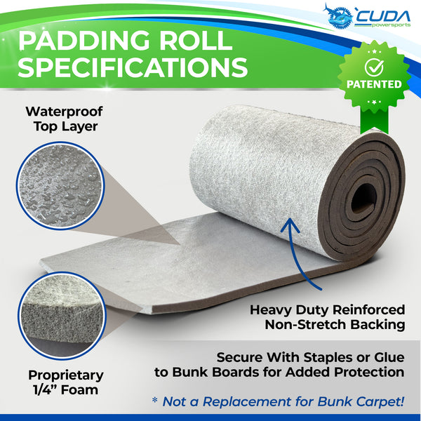 Hull-Guard:  Boat Trailer Bunk Board Padding