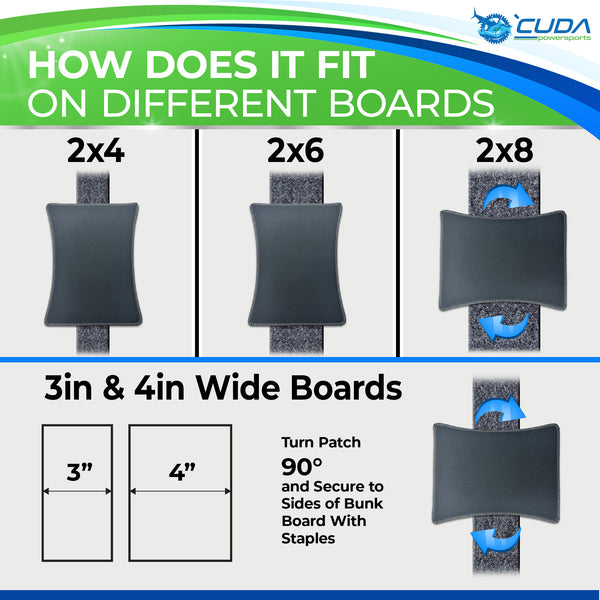 Boat Trailer Bunk Carpet PATCH - New Only From 'Cuda