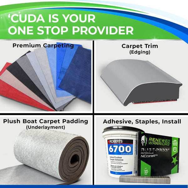 Cuda' is you one stop provider for boat carpet