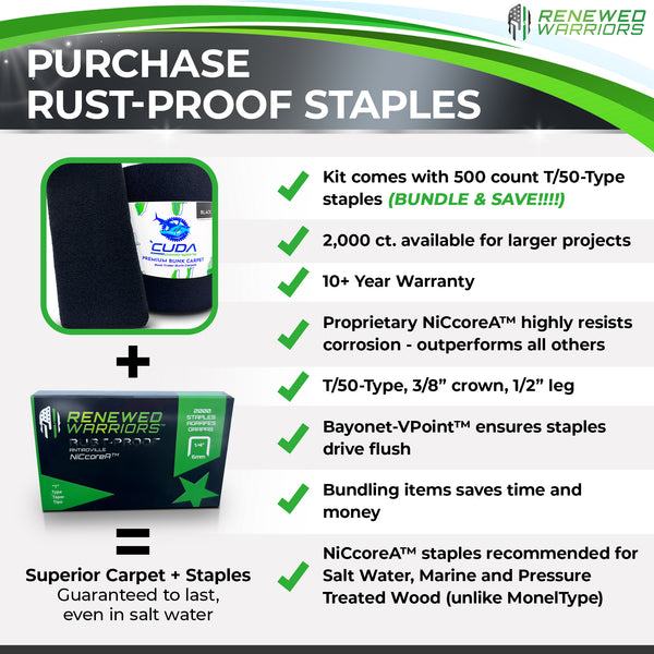 NiCcoreA Rust-Proof Marine Staples