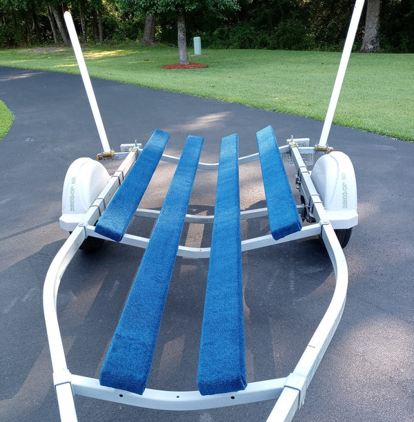 12" Wide BLUE -  Boat Trailer Bunk Carpet