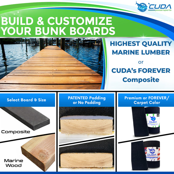 LONGER Bunk Boards - Local Pickup Only 104"-168" Length