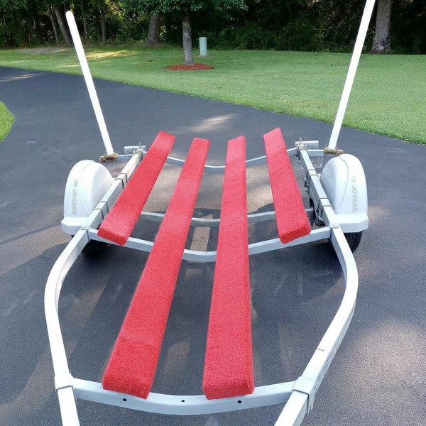18" Wide RED - Boat Trailer Bunk Carpet