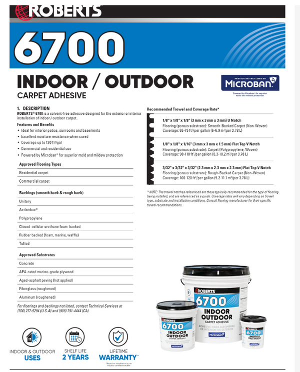 Bunk Carpet Install Kit - Quart