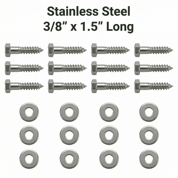 Lag Bolts & Washers For Bunk Boards