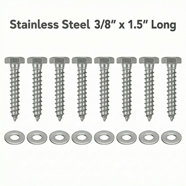Lag Bolts & Washers For Bunk Boards