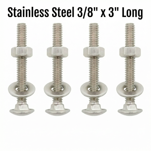 Carriage Bolts, Washers & Nuts For Bunk Boards
