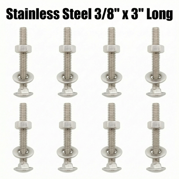 Carriage Bolts, Washers & Nuts For Bunk Boards