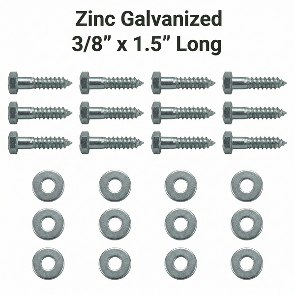 Lag Bolts & Washers For Bunk Boards