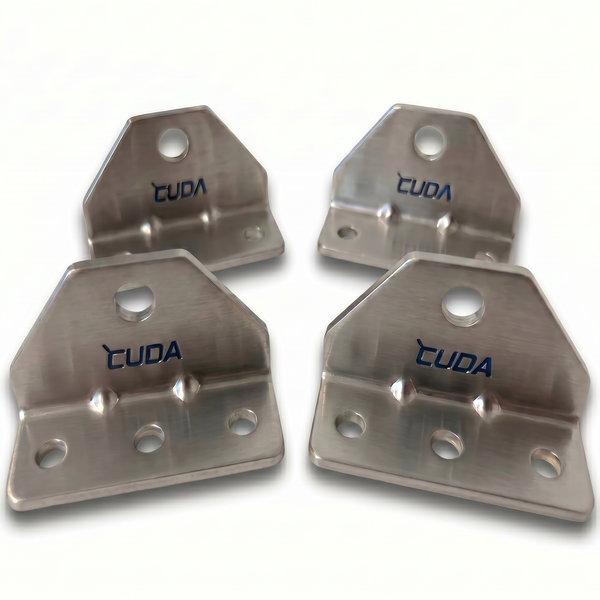 Cuda Powersports boat trailer bunk brackets 4-pack swivel top hardware