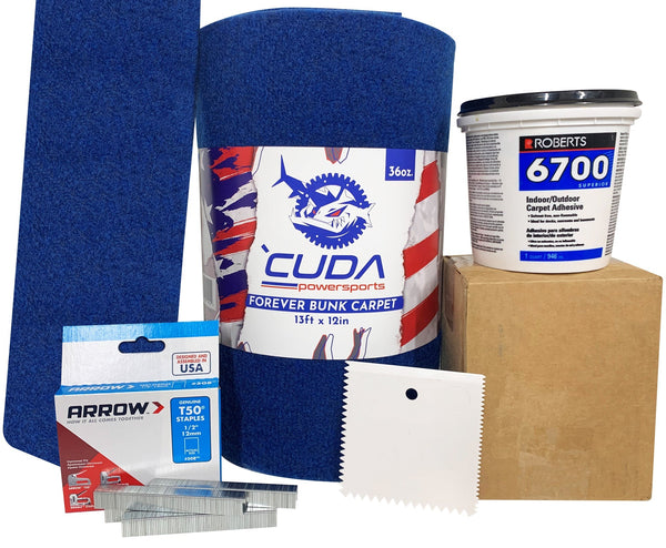 Blue Bunk Carpet Installation Kit