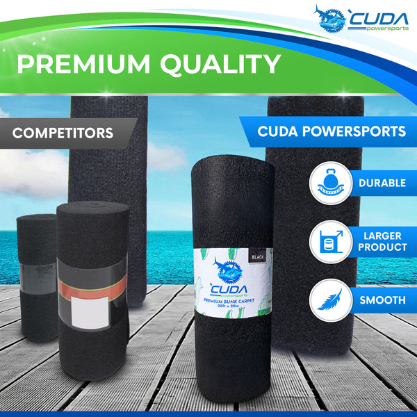 Premium Quality Bunk Carpet - Cuda vs Competitors